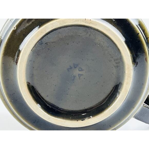 Vintage Otagiri Speckled Soup Coffee Mug Large Brown Orange Botanical Flower Cup - Picture 9 of 9